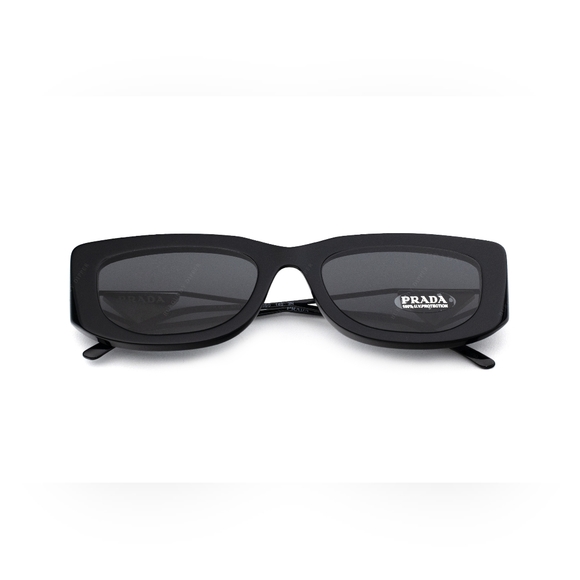 NEW PRADA PR14YS 1AB5S0 BLACK PR 14YS UNISEX SUNGLASSES SPR 14Y - Picture 5 of 9